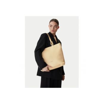 Geanta dama -  piele ecologica - bej - One Size INTL