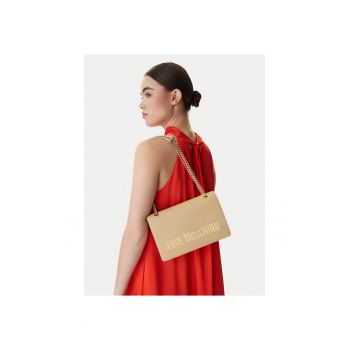 Geanta dama -  piele ecologica - bej - One Size INTL