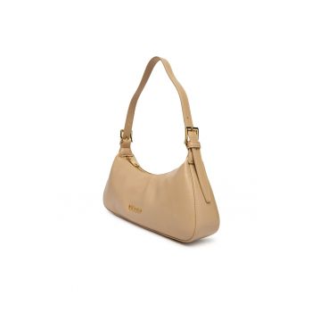 Geanta dama -  piele ecologica - bej - One Size INTL