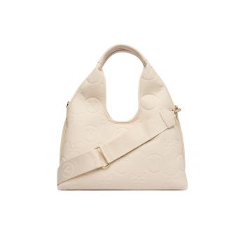 Geanta dama -  piele ecologica - bej - One Size INTL