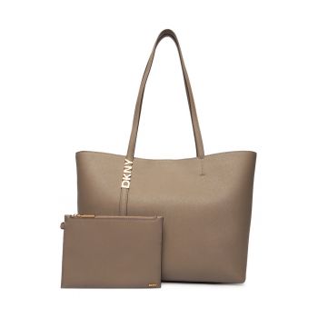 Geanta dama -  piele naturala - bej - One Size INTL