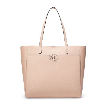 Geanta dama -  piele naturala - bej - One Size - Roz