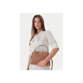 Geanta dama -  piele naturala - maro - One Size INTL
