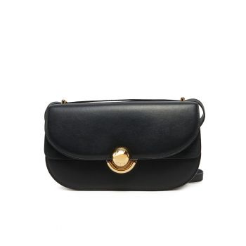 Geanta dama -  piele naturala - negru - One Size INTL