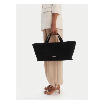 Geanta dama -  piele naturala - negru - One Size INTL