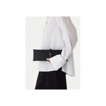 Geanta dama -  piele naturala - negru - One Size INTL