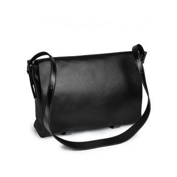 Geanta de dama, 3001, piele naturala, Neagra