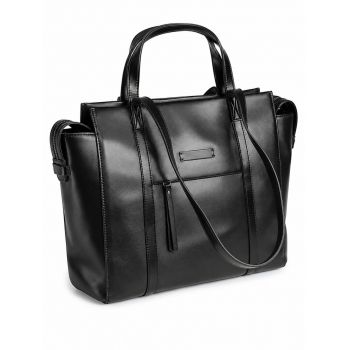 Geanta de dama, 3002, piele naturala, Neagra