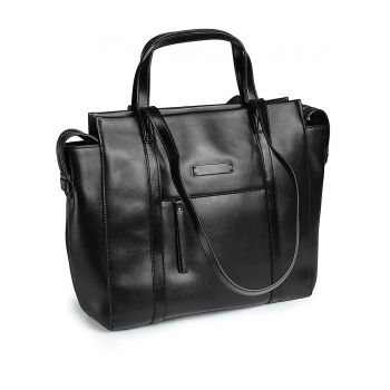 Geanta de dama, 3002, piele naturala, Neagra