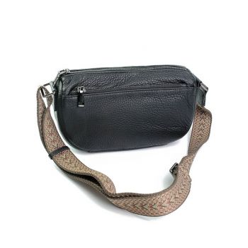 Geanta de dama, 5016, piele naturala, Neagra