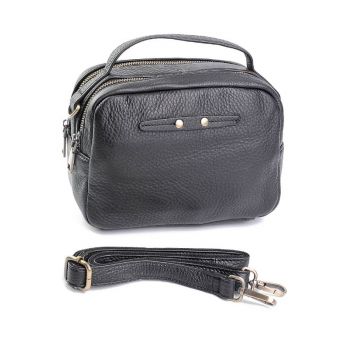 Geanta de dama, 5019, piele naturala, Neagra