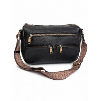 Geanta de dama, 5034, piele naturala, Neagra de firma originala