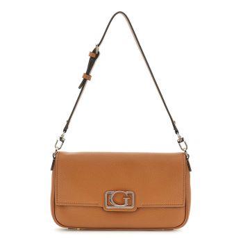 Geanta de umar cu clapa Circe - Caramel