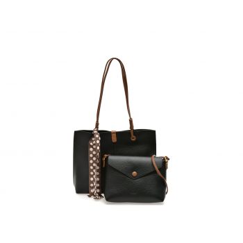Geanta FLAVIA PASSINI neagra, 36005, din piele ecologica