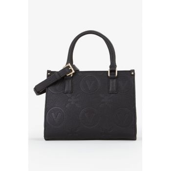 Geanta shopper de piele ecologica Samba Re - Negru