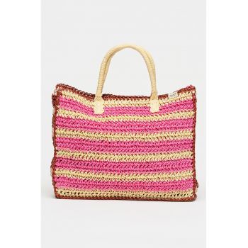 Geanta shopper Slumbery - Roz/Crem