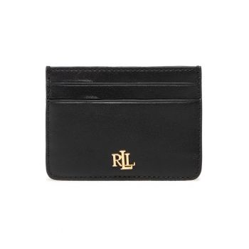 Portcard pentru femei -  piele naturala - negru - One Size INTL