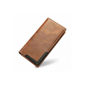 Portofel dama piele naturala premium - - Maro camel
