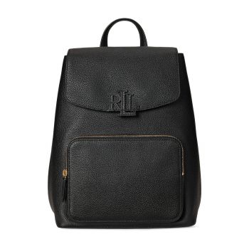 Rucsac dama -  piele naturala - negru - One Size