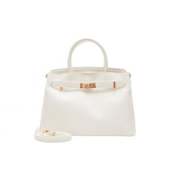 Geanta CALL IT SPRING alba, LEMERCIER 100, din piele ecologica