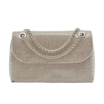 Geanta CALL IT SPRING argintie, LOVELLY 040, din piele ecologica