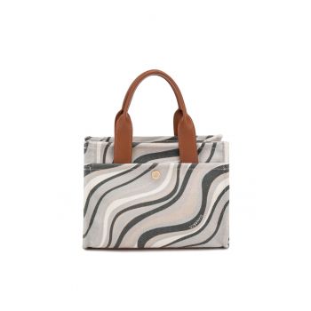 Geanta crossbody cu model valurit Astral - Negru