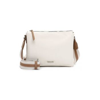 Geanta crossbody cu trei compartimente - Bej pal
