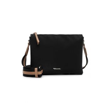 Geanta crossbody cu trei compartimente - Negru