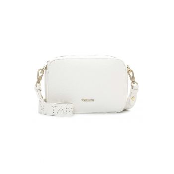 Geanta crossbody de piele ecologica - Alb optic