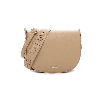 Geanta crossbody de piele ecologica - Bej deschis