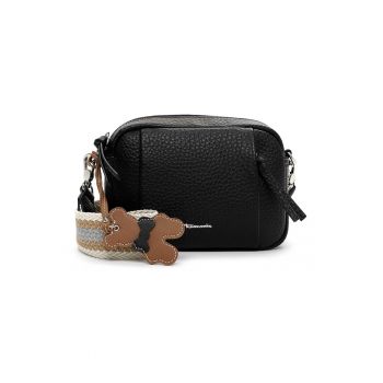 Geanta crossbody de piele ecologica - Negru