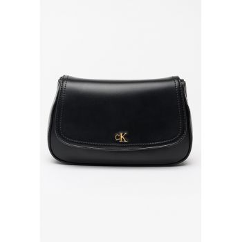 Geanta crossbody de piele ecologica - Negru