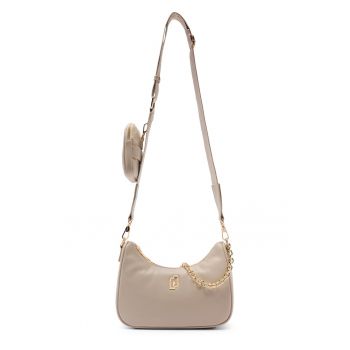 Geanta crossbody din piele ecologica - Bej