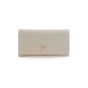 Geanta crossbody din piele ecologica cu bareta din lant Noelle - Maro taupe deschis