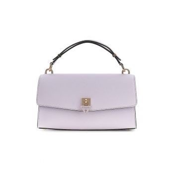 Geanta crossbody din piele ecologica cu inchidere cu clapa Patsie - Lila pal