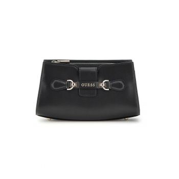 Geanta crossbody din piele ecologica si detaliu cu logo metalic Nolana - Negru