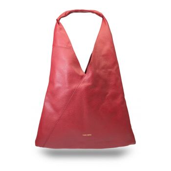 Geanta dama din piele naturala Camelia - Bordeaux
