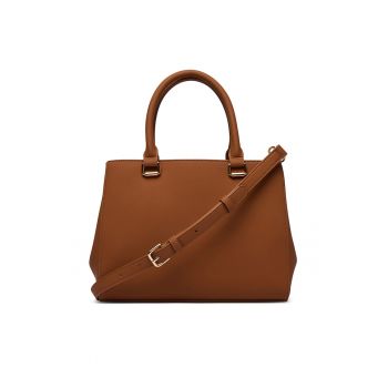 Geanta dama -  piele ecologica - maro - One Size INTL
