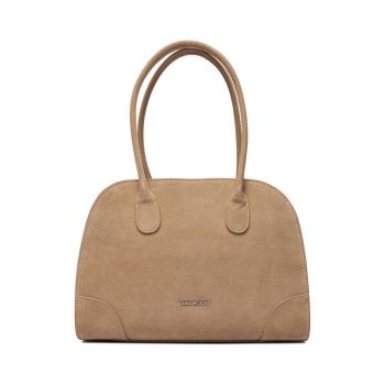 Geanta dama -  piele naturala - bej - One Size INTL