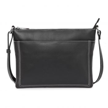 Geanta de dama, Adaline GT3884, piele naturala, Negru