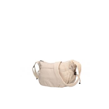 Geanta din material textil cu bareta de umar si buzunare laterale ajustabile Coralia Pro - Bej