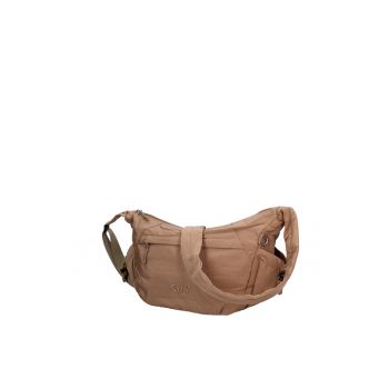 Geanta din material textil cu bareta de umar si buzunare laterale ajustabile Coralia Pro - Kaki