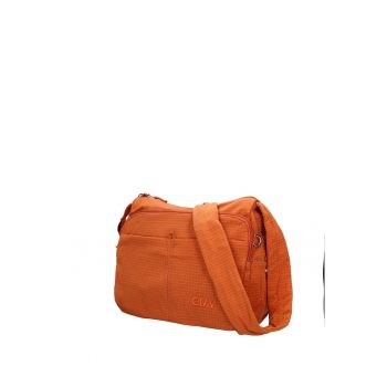 Geanta din textil cu bareta ajustabila de umar Novara Chic - Portocaliu