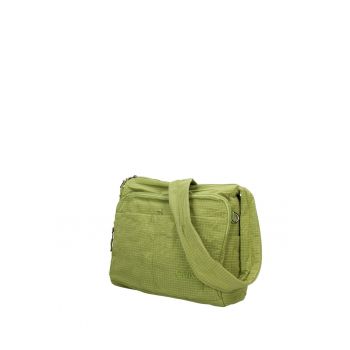 Geanta din textil cu bareta ajustabila de umar Novara Chic - Verde