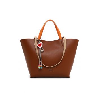 Geanta shopper 2in1 Keshia - Caramel