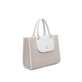 Geanta shopper Amara Nova - Alb