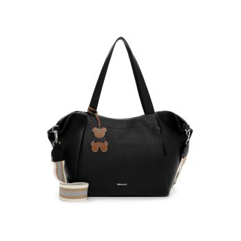 Geanta shopper de piele ecologica - Negru