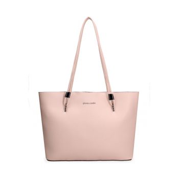 Geanta shopper din piele ecologica Seraphina - Roz prafuit deschis