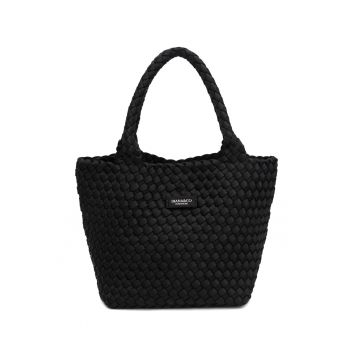 Geanta shopper tesuta Celeste - Negru