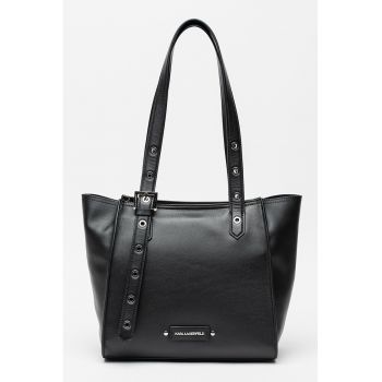 Geanta tote de piele - Negru